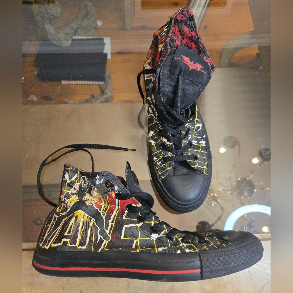 Converse X DC Comics The Dark Knight Rises Bane High Top Shoes Men's Sz 9